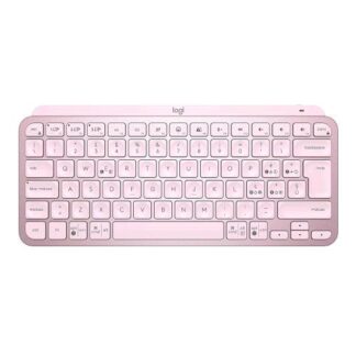 LOGITECH MX KEYS MINI TASTIERA ILLUMINATA WIRELESS BLUETOOTH QUERTY LED COMPATTA ITALIANO ROSA