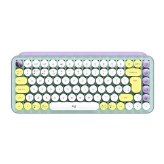 LOGITECH POP KEYS TASTIERA MECCANICA WIRELESS CON TASTI EMOJI PERSONALIZZABILI DESIGN COMPATTO DUREVOLE CONNETTIVIT BLUETOOTH/USB COMPATIBILIT MULTIDISPOSITIVO E OS LAYOUT ITALIANO