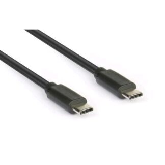 HAMLET CAVO DATI E ALIMENTAZIONE DA USB-C A USB-C 2.0 MASCHIO/MASCHIO PD 100W 1.5 MT BLACK