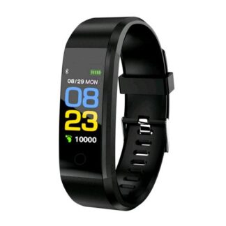 CELLY TRAINERTHERMO SMARTBAND DISPLAY TOUCH SCREEN DA 0.96" FITBIT CHARGE 4 SMARTBAND PER FITNESS E BENESSERE NOTIFICHE MESSAGGI CHIAMATE BLACK