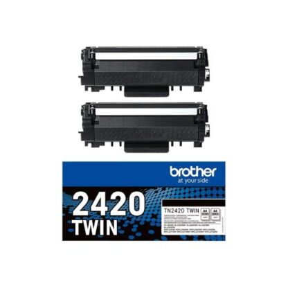 BROTHER TN2420 TWIN MULTIPACK CONF 2 Pz.TN2420 TONER NERO PER BROTHER DCP-L2510, L2530, L2537, L2550, HL-L2350, L2370, L2375, MFC-L2713, L2730, L2750