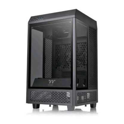 THERMALTAKE THE TOWER 100 MINI TOWER MICRO-ITX 3 PANNELLI IN VETRO TEMPERATO 2xUSB 3.0 1xUSB-C 1x120MM FAN BLACK