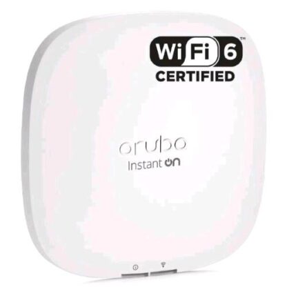 HPE ARUBA INSTANT ON AP22 (RW) ACCESS POINT WI-FI 6 802.11ax BLUETOOTH DUAL BAND 2.4GHz-5GHz Poe+
