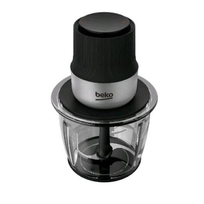 BEKO CHG81442BX TRITATUTTO ELETTRICO 400W 1L 2 LAME ACCIAIO INOX CIOTOLA IN VETRO 2 VELOCITA' BLACK