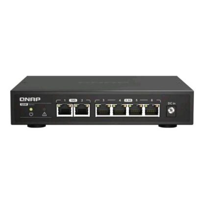 QNAP QSW-2104-2T SWITCH NON GESTITO 2.5G ETHERNET 2 x 100/1000/2.5G/5G/10GBase-T + 4 x 100/1000/2.5G