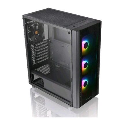 THERMALTAKE V250 TG ARGB CASENMIDI TOWER ATX MICRO ATX MINI-ITX PANNELLO LATERALE IN VETRO TEMPERATO 2xUSB 2.0 1XUSB 3.0 3VENTOLE ARGB 120MM 1 VENTOLA 120 MM BLACK