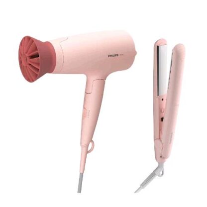 PHILIPS 3000 SERIES KIT STYLING DE CAPELLI KIT ASCIUGACAPELLI E PIASTRA 1.600 W ROSA