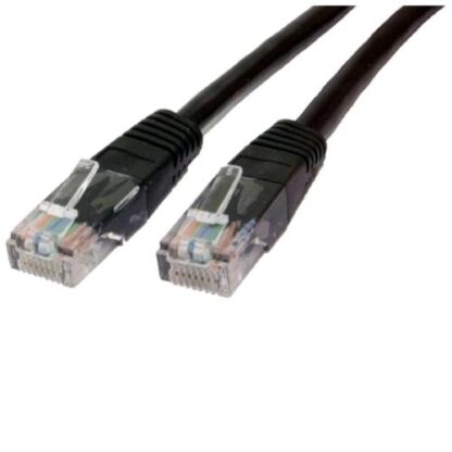 DIGITUS CAVO DI RETE UTP CAT 5E 2 X M RJ-45 NON SCHERMATO 3 MT NERO