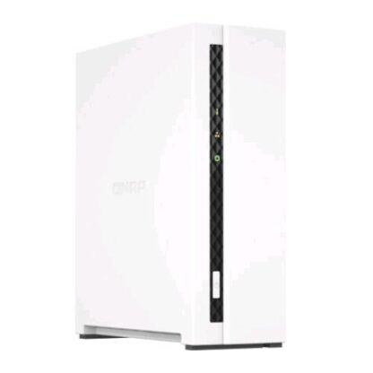 QNAP TS-133 NAS CHASSIS TOWER ARM 4C 1.8GHz RAM 2GB-1 BAY HDD/SSD 2.5"/3.5"-1xRJ-45 WHITE