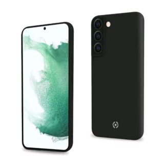 CELLY CROMO SAMSUNG GALAXY S22+ 5G COVER CON RIVESTIMENTO IN SILICONE E FINITURA SOFT-TOUCH BLACK