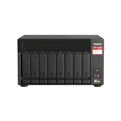 QNAP TS-873A-8G NAS CHASSIS TOWER AMD RYZEN EMBEDDED V1500B 2.2GHz RAM 8GB-8 BAY HDD/SSD 2.5"/3.5" BLACK
