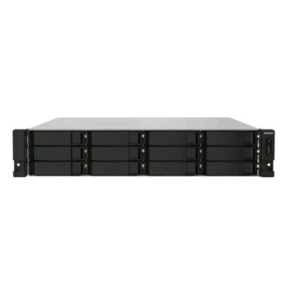 QNAP TS-1232PXU-RP-4G NAS CHASSIS RACK 2U ANNAPURNA LABS AL324 1.7GHz RAM 4GB-12 BAY HDD/SSD 2.5"/3.5"-2xSFP+ 2xRJ-45-S.O. QNAP TURBO SYSTEM BLACK