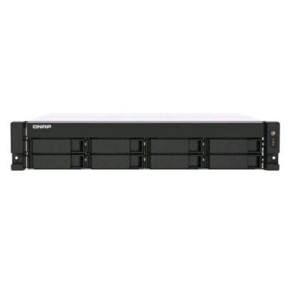 QNAP TS-873AU-RP NAS CHASSIS RACK 2U AMD V1500B 2.2GHz RAM 4GB-8 BAY HDD/SSD 2.5"/3.5" BLACK