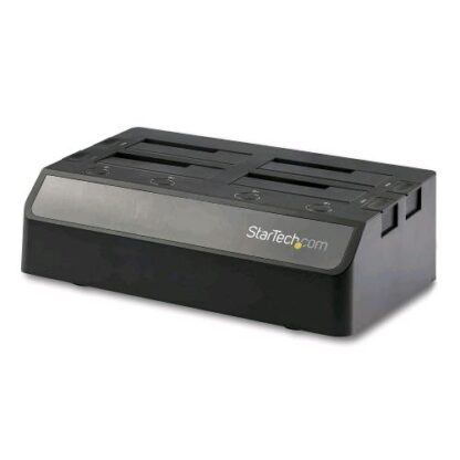 STARTECH DOCKING STATION PER 4 HDD/SSD SATA DA 2.5"/3.5" USB 3.1 10GBPS CON UASP BLACK