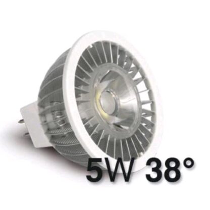 HAMLET XLD535W16 FARETTO LED MR16 5W LUCE CALDA APERTURA 38 FLUSSO LUMINOSO 160 LUMEN