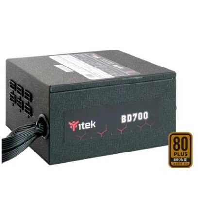 iTEK BD700 ALIMENTATORE ATX 700W 230V CERTIFICAZIONE 80 PLUS BRONZE RAFFREDDAMENTO ATTIVO