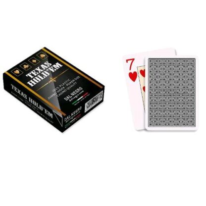 DAL NEGRO CARTE TEXAS HOLD'EM CASINO' QUALITY RETRO NERO