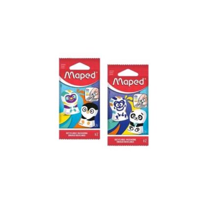 MAPED GOMMA NEW ERGO FUN CONFEZIONE DA 2 PZ FORME DI ANIMALI