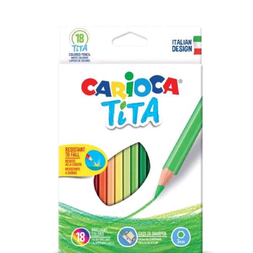 CARIOCA TITA PASTELLI COLORI ASSORTITI CONF 18 Pz.