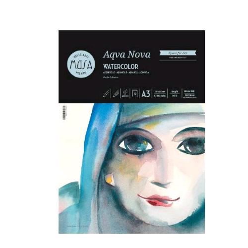 CWR AQVA NOVA ACQUERELLO BLOCCO DA DISEGNO 12 FOGLI 300GR 210X297 mm ACQUERELLI 12FOGLI