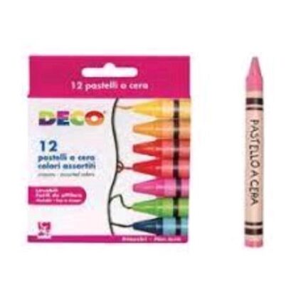CWR DECO PASTELLI A CERA COLORI ASSORTITI CONF 12 Pz.