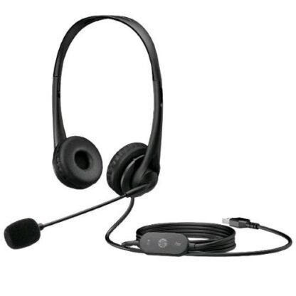 HP G2 CUFFIE ON-EAR STEREO CON MICRONO CANCELLAZIONE DEL RUMORE USB-A NERO