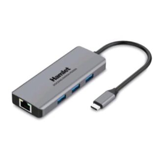 HAMLET HDKC-PD200A DOCKING STATION USB-C POWER DELIVERY 85W 3xUSB 3.0 1xHDMI 1xUSB-C LAN 10/100/1000 MBPS GREY