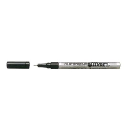 PILOT SUPER COLOR MARCATORE PERMANENTE PUNTA AD AGO 1 mm ARGENTO CONF 12 Pz.