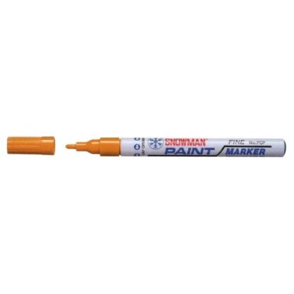 SNOWMAN FCP12 MARCATORE PERMANENTE PUNTA CONICA 1/1.5 mm ARANCIONE CONF 12 Pz.