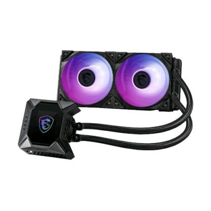 MSI MPG CORELIQUID K240 V2 DISSIPATORE A LIQUIDO RGB PER CPU RADIATORE 240MM CON LCD 2.4" WATERBLOCK CON BUILT-IN TORX 3.0 BLACK