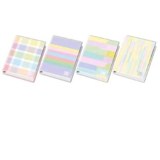 BLASETTI ONE COLOR PASTELPLUS RACCOGLITORE 4 ANELLI DA 30 mm IN CARTONCINO 320X260X30 mm FANTASIE ASSORTITE CONF 6 PZ.