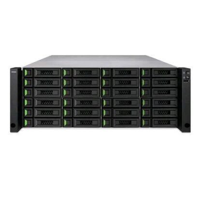 QSAN XN8024D UNIFIED STORAGE NAS CHASSIS RACK 4U XEON D-1527 2.2GHz RAM 16GB-24 BAY SSD/HDD 2.5"/3.5" 3xRJ-45 COLORE NERO