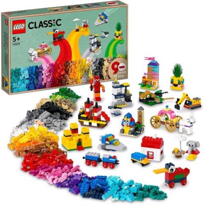 LEGO CLASSIC 90 ANNI DI GIOCO SCATOLA CON MATTONCINI PER 15 MINI COSTRUZIONI