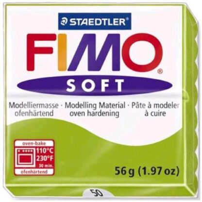 STAEDTLER FIMO SOFT PASTA DA MODELLARE PANETTO DA 57 GR VERDE MELA