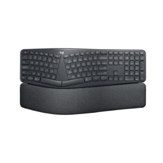 LOGITECH ERGO K860 FOR BUSINESS TASTIERA BLUETOOTH STILE SPLIT CURVO ERGONOMICA CON SUPPORTO PER POLSI LAYOUT INGLESE GRAFITE
