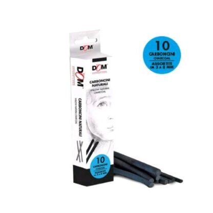 CWR CARBONCINI NATURALI 12CM DIAMETRO 5/6 mm CONF 10 PZ.