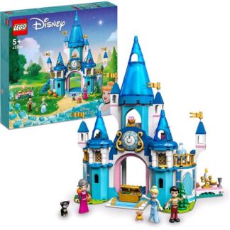 LEGO DISNEY IL CASTELLO DI CENERENTOLA E DEL PRINCIPE AZZURRO CON 3 MINI BAMBOLE 2 FIGURE DI ANIMALI E ACCESSORI