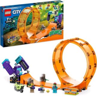LEGO CITY GIRO DELLA MORTE DELLO SCIMPANZ CARICA E VAI CON 3 MINIFIGURE