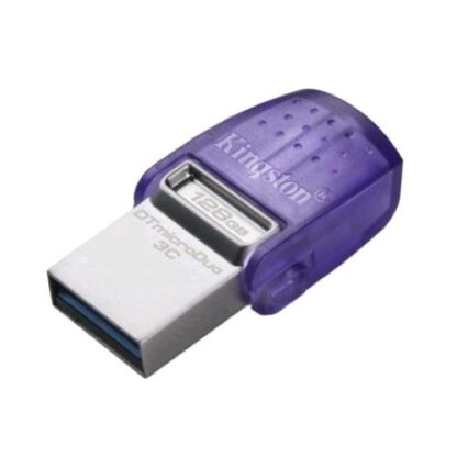 KINGSTON DATA TRAVEL MICRO DUO USB3.2+USB-C 128GB 200MB/S VIOLA SILVER