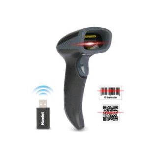 HAMLET HBCS-2D110W BARCODE SCANNER PROFESSIONALE 2D WIRELESS 2.4GHZ E BLUETOOTH PER CODICI QR E LINEARI BLACK GREY