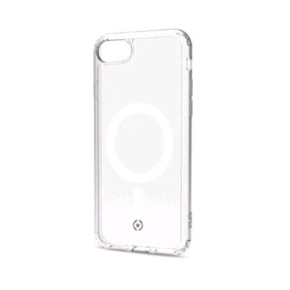 CELLY GELSKINMAG APPLE iPHONE SE 3 GENERAZIONE COVER IN TPU CON MODULO MAGNETICO CIRCOLARE INTEGRATO TRASPARENTE