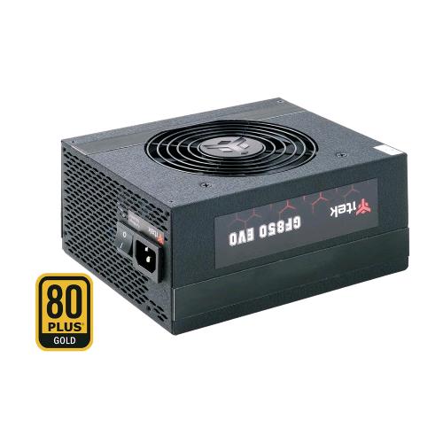 ITEK GF850 EVO ALIMENTATORE ATX 850W 80PLUS GOLD MODULARE VENTOLA FDB 12CM CONDENSATORI GIAPPONESI BLACK