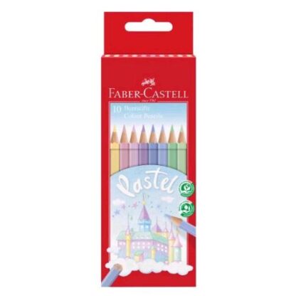 FABER CASTELL PASTELLI COLORI ASSORTITI CONF 10 Pz.