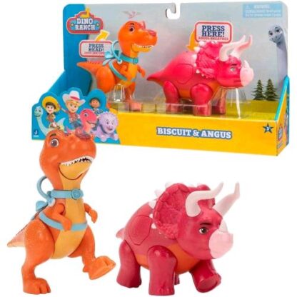 GIOCHI PREZIOSI DINO RANCH SET DELUXE CON 2 DINOSAURI ARTICOLATI