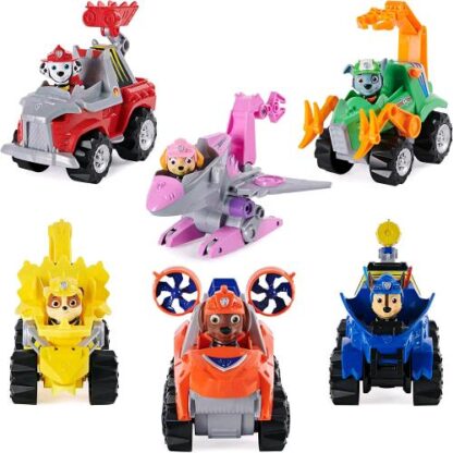 SPIN MASTER PAW PATROL VEICOLO DINO RESCUE CON MOTORE A FRIZIONE CON PERSONAGGIO MODELLO CASUALE