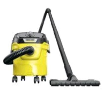 KAERCHER KWD1 ASPIRAPOLVERE A BIDONE SOLIDI LIQUIDI 1000W CAPACITA' 12 LT CAVO 2MT TUBO 1.8MT NERO GIALLO