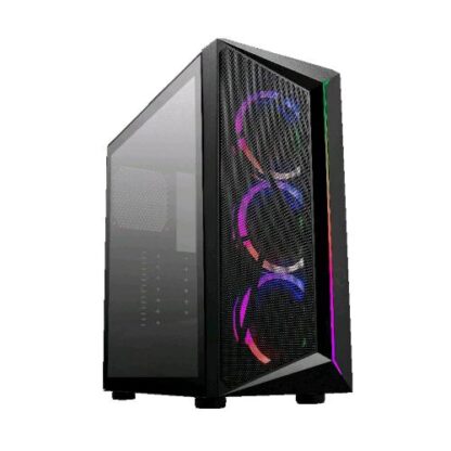 COOLER MASTER CMP 510 CASE MID TOWER ARGB ATX MICRO ATX MINI-ITX FRONTALE RETE MESH PANNELLO LATERALE IN VETRO TEMPERATO 1xUSB 3.2 1xUSB 2.0 AUDIO 3.5MM 3xVENTOLE ARGB 120MM BLACK