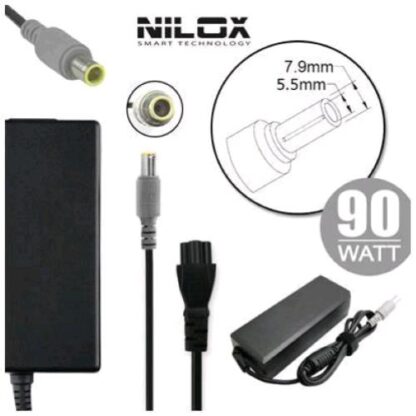 NILOX NLX90W-IM07 ALIMENTATORE COMPATIBILE CON NOTEBOOK IBM 90W 20V 4.5A 7.9X5.5MM BLACK