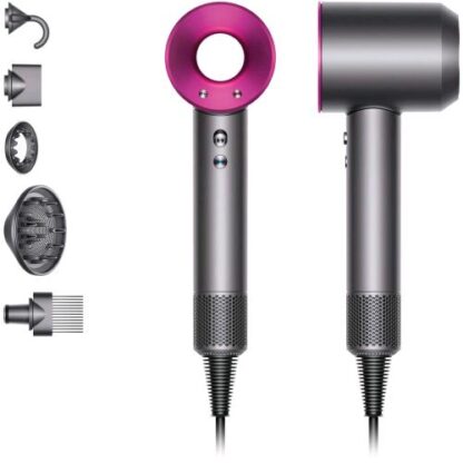 DYSON HD07 ASCIUGACAPELLI SUPERSONIC HAIR DRYER 1600W MOTORE V9 GRIGIO FUCSIA