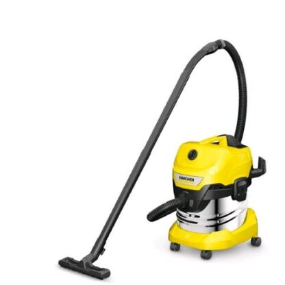 KAERCHER WD 4 SV-20/4/35 BIDONE ASPIRA SOLIDI E LIQUIDI 1000W CAPACITA' 20LT CAVO 4MT TUBO 3.5 MT GIALLO